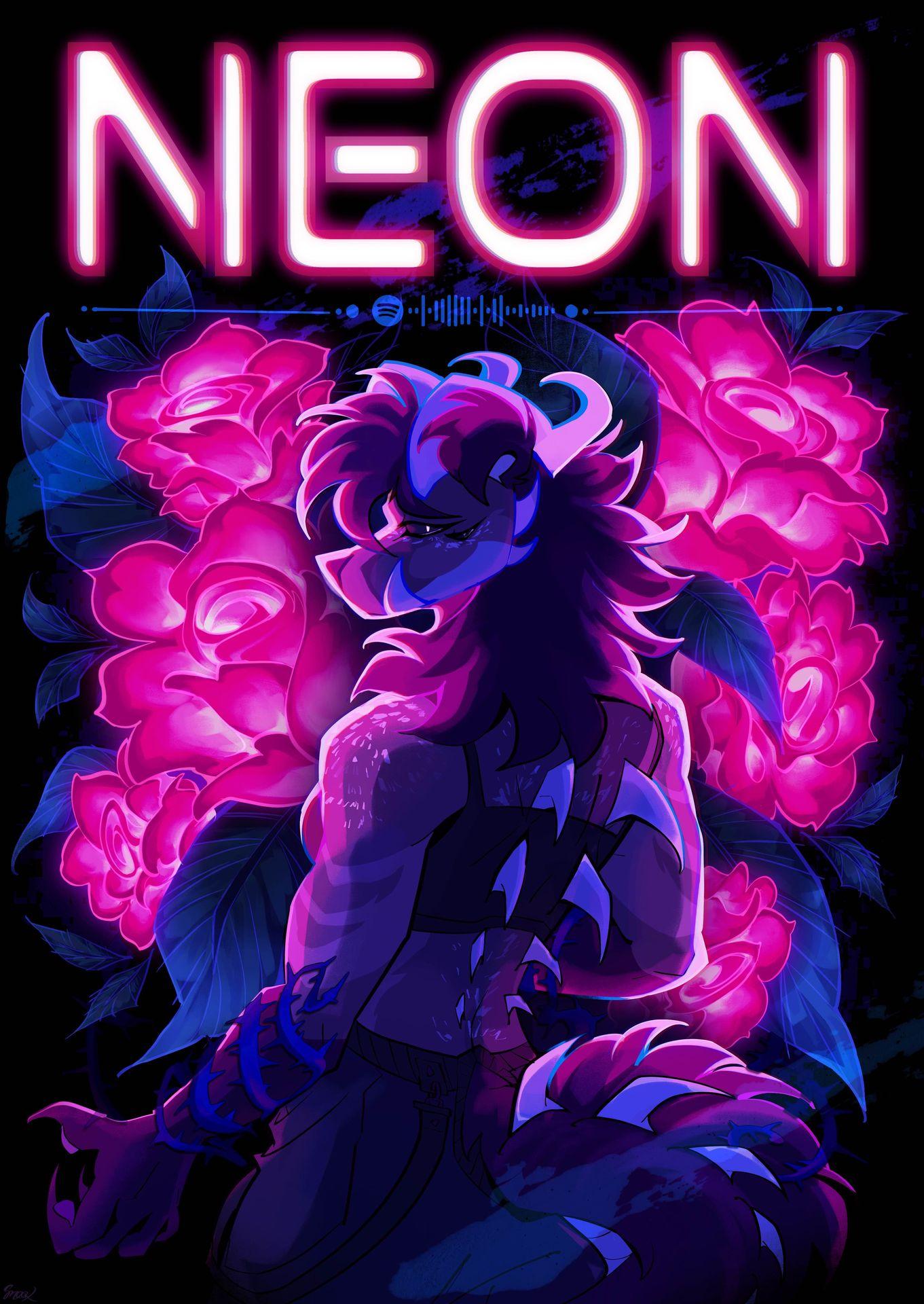 Neon Roses 